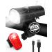 LED bike lighting set USB Charging bicycle lamps StVZO approved bicycle light set waterproof bicycle lights set bicycle light front rear light for children adult bike lights