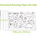 2pcs Children's Drawing Roll - Coloring Paper Roll for Kids  Drawing Paper Roll DIY Painting Drawing Color Filling Paper  120 * 11.8 Inches(Dinosaur+Animal) - Buy Online on SooperMarket.com