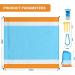 Famstar Beach Blanket Oversized Extra Large79 X 83" Waterproof Sandproof Beach Blanket 1-7 Adults Lightweight Durable for Travel Camping Hiking Picnic (79" X 83"  Orange&Blue) 79" X 83" Orange - Buy Online on SooperMarket.com