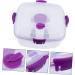 OFFSCH Double Layer Salad Box Japanese Bento Clear Container Crisper Container Square Food Box re-usable As Shown 19.4X19.4CM - Buy Online on SooperMarket.com