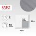 Fato Disposable Paper Napkins - 50 Pack 33x33cm Gray 2-Layer Perfect for Lunch & Buffets 100% Pure Cellulose FSC Certified - Buy Online on SooperMarket.com