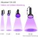 128 LEDs UV Flashlight with Protective Glasses - 395nm UV Light for Detecting Scorpions Pet Urine & Counterfeit Money - Buy Online on SooperMarket.com