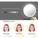 10X LED Wall Mounted Lighted Makeup Mirror with 3 Color Lights & Touch Screen Dimming - Double Sided Magnifying Mirror for Bathroom Vanity (Black) - Buy Online on SooperMarket.com