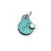 Copter farm dog brand bag for dogs on the collar |With engraving push button |Art leather real leather |Dog brand |Individually engraved on both sides (turquoise pear) turquoise pear