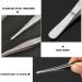 Stainless Steel Tweezers 140mm - Multi Purpose Straight Tweezer for Facial Ingrown Hairs, Splinter Remover, Plants - Bent Tip - 2pcs - Buy Online on SooperMarket.com