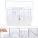 Portable Pet Bird Cage with Wooden Perch & Water Bottle - Ideal for Budgies, Conures, Cockatiels & Parakeets - Buy Online on SooperMarket.com