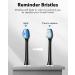 MySmile Electric Toothbrush for Adults - Rechargeable Sonic Toothbrush with 6 Brush Heads & Travel Case - 5 Modes Timer - 48000VPM - Black - Buy Online on SooperMarket.com