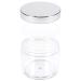 Buy Beauticom 4 oz Thick Wall Round Clear Acrylic Jars (6 Pack) - Leak Proof with Lids for Beauty & Cream - Silver Finish - Buy Online on SooperMarket.com