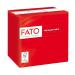FATO-disposable paper ideal for aperitifs and cocktails pack with 100 napkins size 24x24 4-folded 2-layer color red 100% pure cellulose paper FSC certified