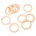 65mm Unfinished Wooden Rings - Natural Baby Teething Circles for Crafts 10 Pack - Buy Online on SooperMarket.com