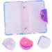 Mikinona Nail Art Card Holder Stamp Template Holder Stamping Plates Storage Bag Nail Art Plates Organizer Nail Art Stamp Rectangular Nail Shell Nail Image Plate Bag Nail Art Pouch As 19x14.5cm Pink - Buy Online on SooperMarket.com