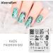 Alexnailart Nail Art Stamping Plates Image Template Wave Water ripple Plant Word Pattern Design Stamper Nail Art DIY Print Manicure Nail Art Stencil Tools FA060 - Buy Online on SooperMarket.com