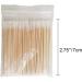 100Pcs Pointed Cotton Swabs Wooden Handle - Makeup Health Medical Ear Jewelry Clean Sticks Buds Tips - Buy Online on SooperMarket.com