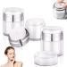 3Pcs Cream Jar Vacuum Bottle Airless Pump Bottle Portable Cosmetic Container Sample Pots Empty Refillable Travel Cream Bottle for Lotions Creams Makeup 15ml+30ml+50ml