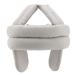 Older protective hat older head cap for fall and impact prevention breathable sponge helmet with hearing protection (hearing protection light grey)