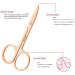 YSJJZRL 2 Pcs Professional Grooming Scissors - Eyebrow Scissors - Small Curved Stainless Steel Manicure & Beauty Scissor (Rose Gold-Silver) - Buy Online on SooperMarket.com