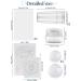 EBANKU Clear Nail Stamper Set with Scrapers - 3 Silicone Jelly Stampers, 3 Replaceable Heads - Manicure Tools - Buy Online on SooperMarket.com