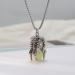 Oralgo Halenkette Dragonkette - Luminous Pearl Pendant Necklace with Natural Stones & Titanium Steel Charm Accessories - Buy Online on SooperMarket.com