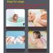 4Pcs Ultra Soft Exfoliating Bath Sponge Set for Adults, Children, and Pregnant Women - Reusable Shower Sponge - Blue, Pink, Gray, White - Buy Online on SooperMarket.com