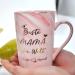 Shop Bokalaka Pink Ceramic Coffee Cup for Mom - Perfect Mother's Day Gift | 400ml with Lid Spoon & Gift Box - Best Mom in the World! - Buy Online on SooperMarket.com