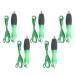 5 pieces weighted pens for hand tremors weighted pens with a wide grip super -large fat pens for arthritis low grip thickness retractable fat heavy pens for Parkinson's (green)