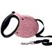 Sweet roller leash extendable rhinestone walking leash insertable puppy small medium dog pets cats parenting leash.