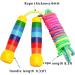 Adjustable 280cm Rainbow Skipping Rope for Kids - Wooden Handle Jump Rope in 7 Colors for Boys & Girls Fitness - Buy Online on SooperMarket.com