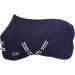 RL24 Sweat Rug BASICLINE for Horses - Breathable Dark Blue Fleece Transport Blanket with Cross Strap - 55cm - Buy Online on SooperMarket.com