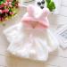 Newborn Baby Girl Hooded Cape Coat | Faux Fur Winter Outwear | 0-36 Months White - Buy Online on SooperMarket.com