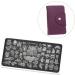 Mikinona 2pcs Nail Art Card Holder Stamping Nail Forms Sticker Organizer Rectangular Nail Art Plate Nail Stencil Bag Nail Art Stand Nail Steel Plate Package Nail Decals Purple Christmas Purple 14.5X9.5X1.8CM - Buy Online on SooperMarket.com