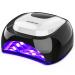 MelodySusie LED UV Nail Lamp Salon, Professional LED Gel Nail Dryer Nail Light with 3 Timer Controls Fast Curing LED UV Gel Nail Polish for Salon (Classic Black)