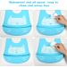 Vicloon Silicone Baby Bib 2PCS - Adjustable Waterproof Feeding Bibs with Food Catcher Pocket - Soft & Easy to Clean for Infant Toddler - Cat & Whale Blue - Buy Online on SooperMarket.com