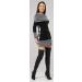 HAPPY MAMA Maternity Bardot Knitted Jumper Dress Pullover Sweater - Black (Size 16-18) - Buy Online on SooperMarket.com