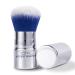 Retractable Kabuki Makeup Brush Travel Powder Brush for Foundation Blush Bronzer Concealer Portable Brush w/Cover
