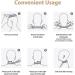 Neck Curve Corrector 360 Rotation Adjustment Adult Neck Brace Folding Design Easy to Carry Neck Massager Prevent Neck Cervical Pain - Buy Online on SooperMarket.com