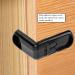 5Pcs Baby Safety Lock - Adhesive Cabinet Locks for Drawers & Cabinets | Child Proofing (Black) - Secure Your Home! - Buy Online on SooperMarket.com