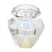 POPETPOP 1pc Nail Art Crystal Cup Glass Container with Lid Crystal Cup for Nails Dappen Dish Nail Tech Transparent Nail Polish Crystal Nail Art Cup White Crystal Vegetable Bowl With Cover 5.5x5.5cm White