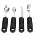 Weighted Silverware Dishware Knife Aggravated Utensil for Diet Utensil Home Adaptive Spoons
