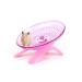 YuanYouTong Silent Hamster Wheel 7 Inch Exercise Wheel for Syrian Hamsters Hamster Flying Saucer Quiet Spinner Running Wheel for Gerbil Chinchilla Guinea Pig Mice Hedgehog Small Animals (Pink)