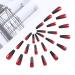 Handcess Coffin Glossy False Nails - Long Black and Red Ballerina Press-On Nails Gradient Acrylic Art Full Cover (24PCs) for Women & Girls - Buy Online on SooperMarket.com