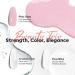 Modelones 15ml 8-in-One Nail Ridge Filler Strengthener Base Coat Nail Polish Repair Nail Growth Treatment for Thin and Damaged Nails Pink Glow - Buy Online on SooperMarket.com