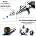 Double Action Airbrush Kit with Trigger Air Brush Spray Gun - 0.2mm, 0.3mm, 0.5mm Needles - Ideal for Tattoo, Makeup, Nail Art, Hobby - Includes 3 Sets Nozzles, Air Cap, Paint Cups, Air Hose - Buy Online on SooperMarket.com