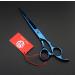 Purple Dragon PS02 Professional 7.0 inch 4PCS Pet Grooming Scissors Kit Japan Premium Steel Straight & Curved & Thinning Blade Dog Hair Cutting Shears Set with Case Blue - Buy Online on SooperMarket.com