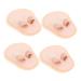 PLAFOPE 4pcs Hallux Valgus Correction Pad High Heel Protectors Foot Protectors for Feet Shoe Toe Protector Hair Straightner Bunion Toe Spacers Valgus Toe Separator Foot Pain Ease Device 11x8.5x0.6cm Brown
