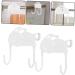 WOONEKY Clothes Hanger 2pcs Shape Rabbit Hangers Towel Hanger The Bedroom Room Rack Coat Hooks Over Kitchen Clothes Living - Buy Online on SooperMarket.com