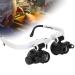 Headband Head Magnifying Glass  Reading Head Loupe  Glasses Magnifier Head Wearing Magnifying Glass with LED Light for Reading Repairing