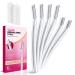 Dermaplane Razor for Women Face, (6 Count) Professional Dermaplaning Tool for Peach Fuzz, Facial and Eyebrow Hair Removal, Gentle Skin Exfoliation Blade 6pcs