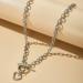 Missgrace Dainty Love Layered Choker Necklaces - Handmade Silver Pendant Set for Women & Girls - Adjustable Multilayer Chains - Buy Online on SooperMarket.com