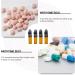PACKOVE 4pcs Pills Organizer Glass Pills Bottles Travel Outdoor Pills Bottles Portable Pills Cases for Outdoor Camping Travel Assorted Color 2 7.00X2.00X1.50CM - Buy Online on SooperMarket.com