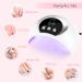 54W UV LED Nail Lamp for Gel Nail Curing | 3 Timers, LCD Display, Smart Sensor | USB Plug | Fingernail & Toenail Dryer (White) - Buy Online on SooperMarket.com